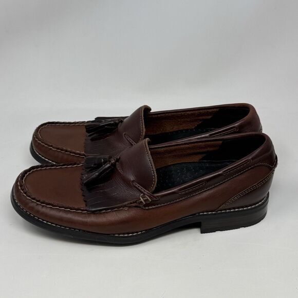 Sperry Top Sider Loafers Mens 9.5 M Brown Leather Kiltie Tasseled Slip On Casual main image 10